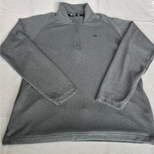 Travis Mathew Charcoal Zip-Up Sweater